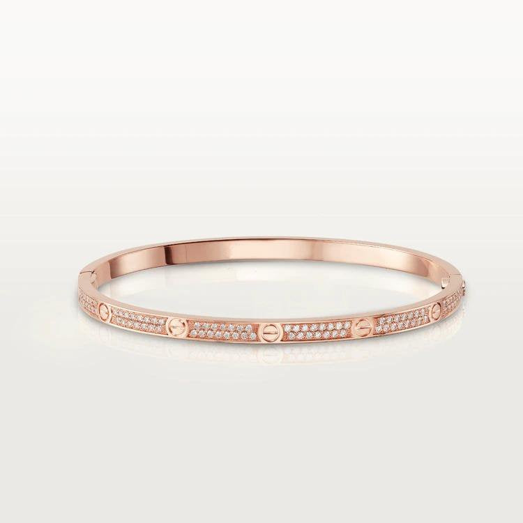 [baslovejewels]LOVE BRACELET 3.65MM DIAMOND-PAVED SILVER