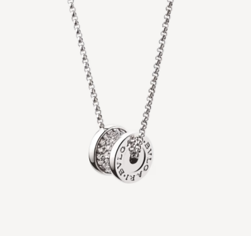 [baslovejewels]ZERO 1 SILVER DIAMOND NECKLACE