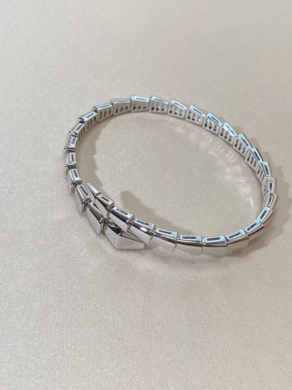 [baslovejewels]SERPENTI VIPER SILVER BRACELET