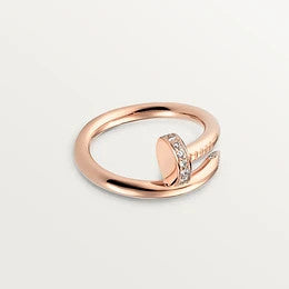 [baslovejewels]JUSTE RING 2.65MM PINK GOLD DIAMOND