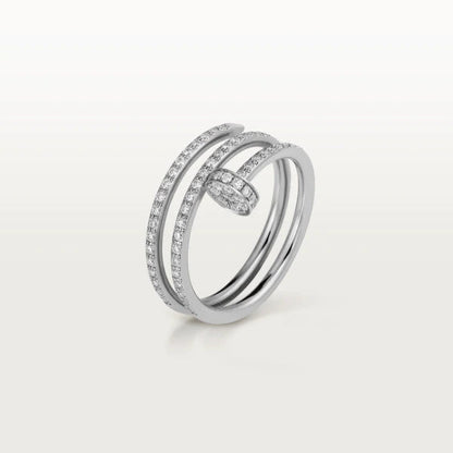 [baslovejewels]JUSTE RING 1.8MM SILVER DOUBLE ROW DIAMONDS